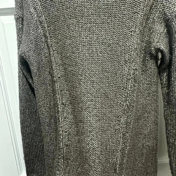 HELMUT LANG wool alpaca blend knit hi low sweater EUC Size Large - Picture 3 of 6
